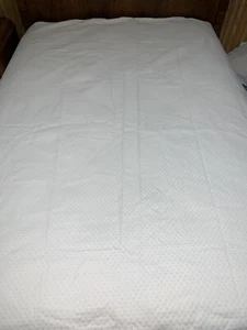 PIUMINO CASSA E CANNA DOTTIE MATELASSE ECRU COMPLETO/REGINA NUOVO SENZA ETICHETTE CB2 - Foto 1 di 6