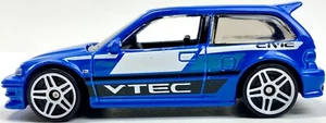 Hot Wheels 90 Honda Civic EF Blue 1:64 Diecast Car - Picture 1 of 3