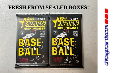 2x 2017 Topps Heritage High Number # HOBBY Pack Look4 Cody Bellinger Rookie AUTO - Image 1 of 4