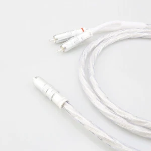 2 RCA a 1 RCA Macho Subwoofer Audio Divisor Y Cable Estéreo Bajo Bidirección - Imagen 1 de 7