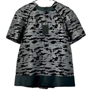 Alexander Wang Geyser Designer Runway Top RARE Metallic Sheer Cocoon NWT Sz 6 - Picture 1 of 15