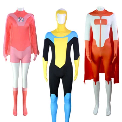 Cosplay Invincible Mark Grayson Monos Omni-Man Atom Eve Bodysuits Zentai Foto 1 de 4