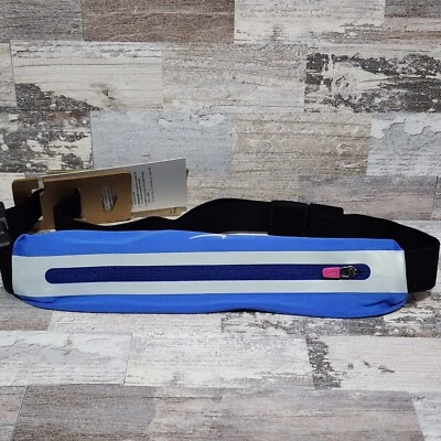 Nike тонкий 3,0 талии упаковка работает Fanny Pack ремень сумка эластичной синий новый - Изображение 1 из 4