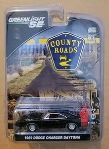 2012 Greenlight Country Roads Serie 7 schwarz 1969 Dodge Charger Daytona 1/64 - Bild 1 von 2