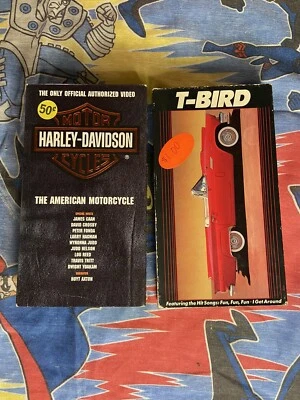 Harley Davidson T Bird Vhs Lot Motorcycle Classic Cars - Image 1 of 4