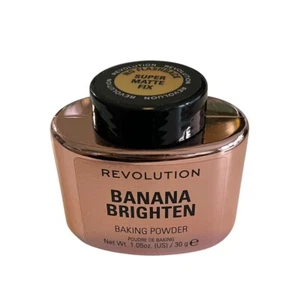 NEW Makeup Revolution Banana Brighten Loose Baking Powder Super Matte Fix 1.05oz - Picture 1 of 5