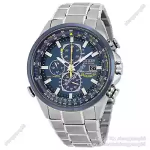 NEW Luxury CITIZEN Blue Angels Eco-Drive Watch - Men's World Chronograph - Picture 1 of 25
