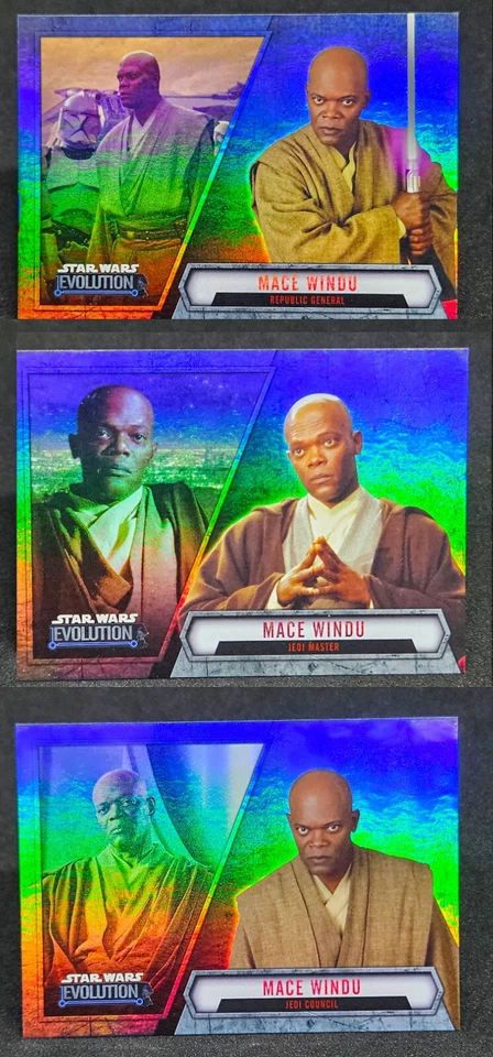 MACE WINDU 2016 Star Wars Evolution Foil 79 - 81 - Image 1 of 2