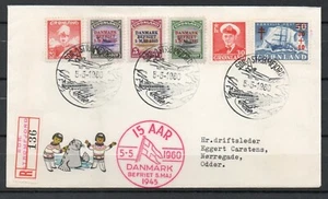 Groenlandia - 1960 Rec. Copertina con sovrastampe - CV alto - usata in ottime condizioni!!!!! (A7808) - Foto 1 di 1