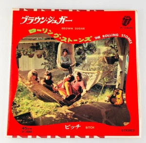 The Rolling Stones –Brown Sugar / Bitch  [70's Japanese Single Records] - Picture 1 of 6
