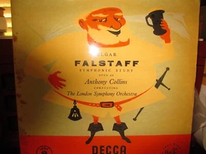 ELGAR, FALSTAFF, SYMPHONIC STUDY, ANTHONY COLLINS, LONDON SYMPHONY LXT2940 DECCA - Picture 1 of 2