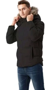 GGleaf Men's Winter Puffer Jacket Quilted Thicken Down Insulated and Water Repel - Picture 1 of 6