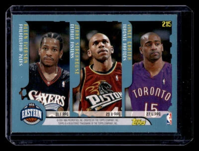 2001 Topps (Shaquille O'Neal / Kobe Bryant / Allen Iverson) 2001-02 Topps #215 - Image 1 of 2