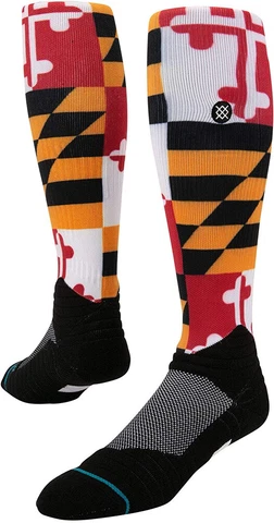 NWT Stance MLB Baseball Kids Youth Diamond Pro OTC Socks Baltimore Orioles Flag Cover