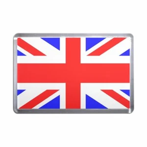 Union Jack UK Flag Plastic Fridge Magnet (S, M, L, XL) - Picture 1 of 10