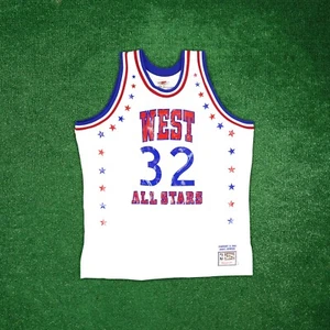 Magic Johnson Mitchell & Ness 1983 NBA All Star West Authentic Home Jersey - Picture 1 of 6