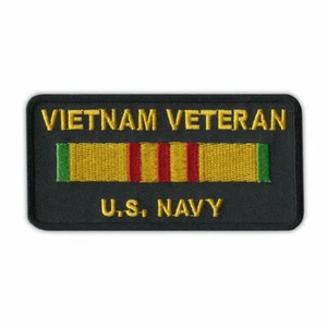 Patch, Embroidered, Vietnam Veteran U.S. Navy, 4" x 2" - Picture 1 of 2