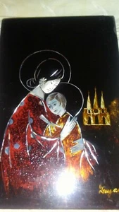 Wall Picture Art oriental mother of Pearl Wood - Bild 1 von 1