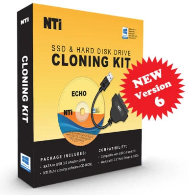 NTI Cloning Kit | 2.5" SATA-to-USB Adapter Included | Software Download - Image 1 of 4