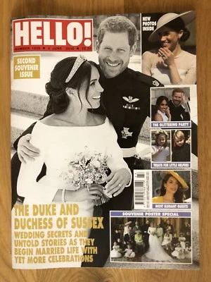 HELLO NO.1535 Prince Harry & Meghan Markle Wedding Part 2 Souvenir Edition UK - Image 1 of 3
