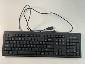 Targus USB Wired Keyboard #AKB30USZ Full-Size 108-QWERTY Layout - Picture 1 of 3