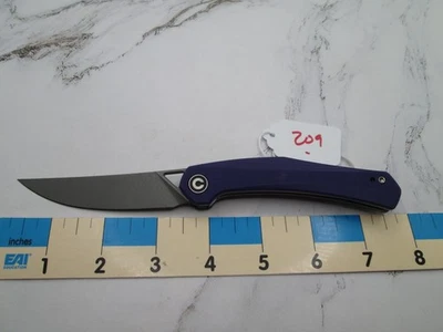 Cuchillo aleta frontal #209 púrpura G10 Civivi Lazar Isham diseño forro bloqueo Foto 1 de 4