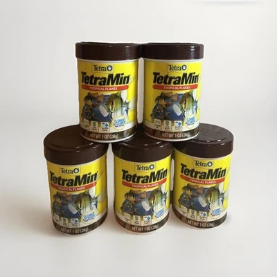 TetraMin Tropical Flakes Net Wt 1oz Nuevo Sellado Paquete de 5 Exp 4/27  Foto 1 de 4