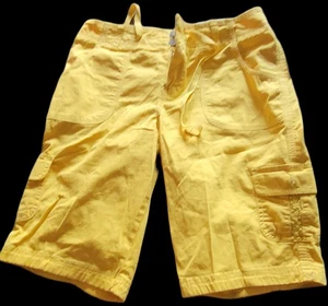 Sonoma Yellow Embroidery Details Modern Fit Bermuda Shorts ~ 4 M3020 - Picture 1 of 13