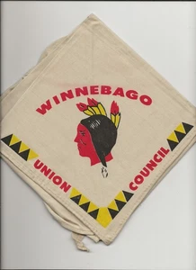 NECKERCHIEF / WINNEBAGO UNION COUNCIL - Boy Scout BSA A142T19 - Picture 1 of 2