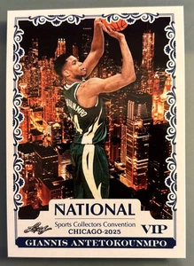 Giannis Antetokounmpo - 2025 Leaf VIP # VIP-4 NSCC Exclusive - Picture 1 of 2