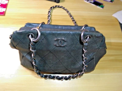 CHANEL Black Caviar Quilted Leather Small Tote Bag 94305 - Image 1 of 4