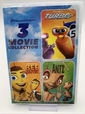 DreamWorks 3 Movie Collection: Turbo / Bee Movie / Antz (DVD) NEW (NEW! - Image 1 of 2