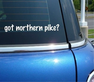 got north pike? DECALCOMANIA AUTO ADESIVO PARAURTI VINILE DIVERTENTE SCHERZO FINESTRA - Foto 1 di 6
