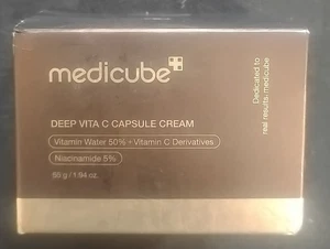 Medicube Deep Vitamin C Golden Capsule Face Moisturizer Liposome Capsule Cream - Picture 1 of 5