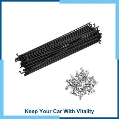 Radios Bicicleta Bicicleta 14G 151MM Radios Bicicleta Montaña Acero Negro 36 Piezas Nuevo Foto 1 de 4