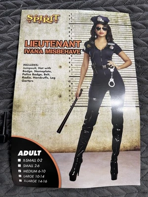 Dreamgirl Costumes Lieutenant Ivana Misbehave Costume Adult Womens Size M  - Image 1 of 4