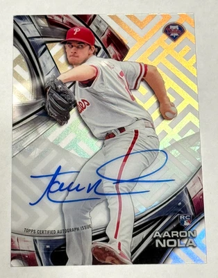 2016 Topps High Tek Aaron Nola RC Auto #HT-AN Philadelphia Phillies - Image 1 of 2
