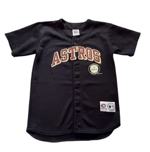 Camiseta deportiva juvenil con botones completos de los Astros de Houston talla L - Imagen 1 de 6