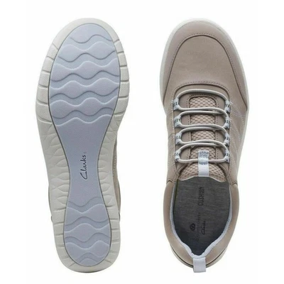 Clarks Womens Cloudsteppers Adella Holly Shoes Size 10 Stone Comfort Lightweight - Image 1 of 4
