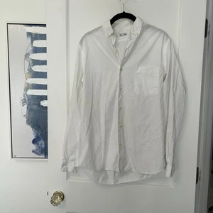 Steven Alan Men’s White Button Down Single Pocket Shirt Size Small - Picture 1 of 7
