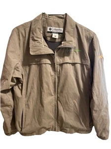 columbia jacket windbreaker Bayer Crop science Logo Size Men’s XL Army Green - Picture 1 of 7