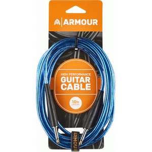 Armour GC10B Guitar 10 Foot Transparent Blue Lead - Bild 1 von 2