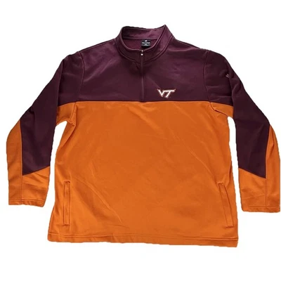 Colosseum Virginia Tech куртка пуловер 1/4 молнии с капюшоном хоккеи мужской размер 3XL - Изображение 1 из 4