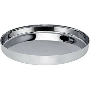2x Stainless Steel Round Thali / Tray/ Plate, Serving Dish, Indian Cuisine - Picture 1 of 1