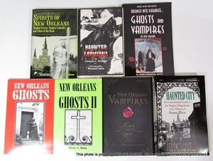 LOT 7 BOOKS NEW ORLEANS GHOSTS & VAMPIRES NONFICTION LOUISIANA HAUNTINGS HISTORY - Picture 1 of 6