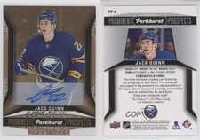 2022-23 Upper Deck Parkhurst Prominent Prospects Gold Jack Quinn Rookie Auto RC