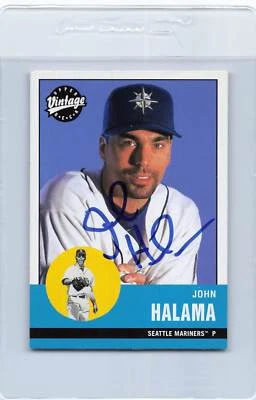 2001 Vintage #62 John Halama Mariners Signed Auto *H6023 - Image 1 of 2