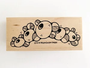 Whipper Snapper Designs Rubber Stamp Flower Leaf Berry Garland Blueberry G009 - Picture 1 of 6