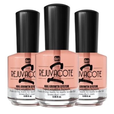 Duri Rejuvacote 2 Sistema de Crecimiento de Uñas Fórmula Sensible - PACK DE 3 Foto 1 de 4