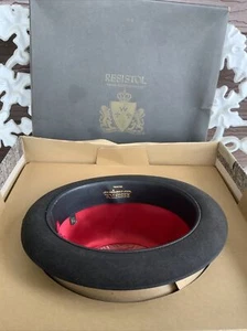 RESISTOL Melorol Self Conforming Black Fedora Hat Men's 6 7/8 Original Box - Picture 1 of 12